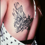 Tattoos - Vintage Floral on Back- Instagram @michaelbalesart - 121899